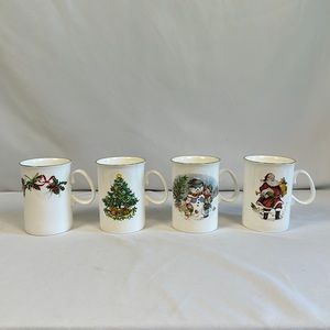 Jason Bone China Christmas Mugs set of 4